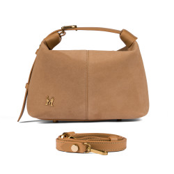 Borsa donna a mano 037-1g camoscio nude