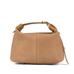 Borsa donna a mano 037-1g camoscio nude
