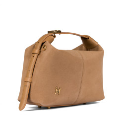 Borsa donna a mano 037-1g camoscio nude