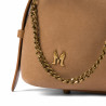 Borsa donna a mano 037g camoscio nude