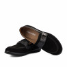 Mocassini donna 6100 bufalo nero combinato