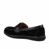 Mocassini donna 6100 bufalo nero combinato