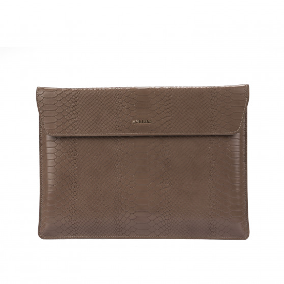 Custodia per laptop 309g croco taupe