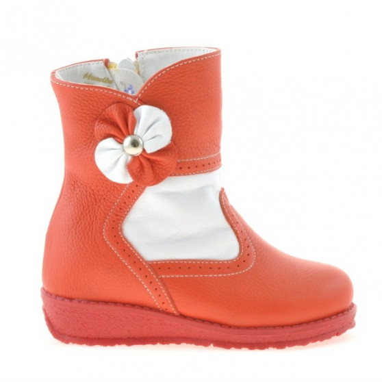 Stivaletti per bambini piccoli 20c rosso+bianco