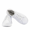 Scarpe sportive donna 6103 pelle bianca combinata