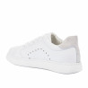 Scarpe sportive donna 6103 pelle bianca combinata