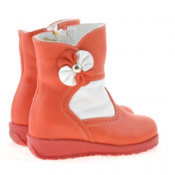 Stivaletti per bambini piccoli 20c rosso+bianco