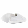 Scarpe sportive donna 6103 pelle bianca combinata