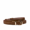 Cintura donna 45cm bicolore biz marrone+nude