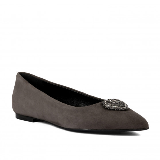 Ballerine donna 1362 sabbia velluto