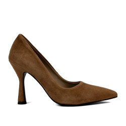 Scarpe eleganti da donna 1322 marrone velour