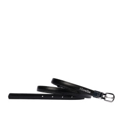 Cintura donna 45-1mc bicolore nero+coccodrillo nero