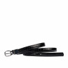 Cintura donna 45-1mc bicolore nero+coccodrillo nero
