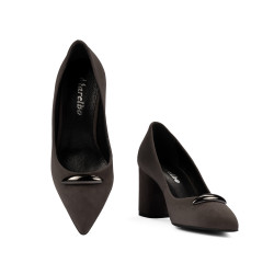 Scarpe eleganti donna 1361 sabbia scamosciato