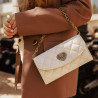 Borsa donna a tracolla 048g panna saffiano lifestyle