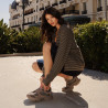 Scarpe sportive donna 6102 sabbia scamosciato combinato lifestyle