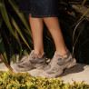 Scarpe sportive donna 6102 sabbia scamosciato combinato lifestyle