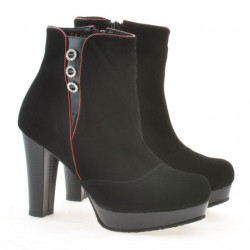 Stivali donna 1138 nero antilope combinato