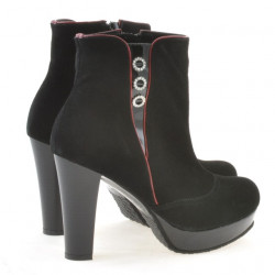 Stivali donna 1138 nero antilope combinato