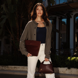 Borsa da donna a mano 037-1g bordeaux lifestyle