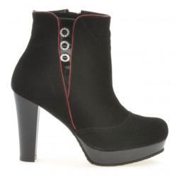 Stivali donna 1138 nero antilope combinato