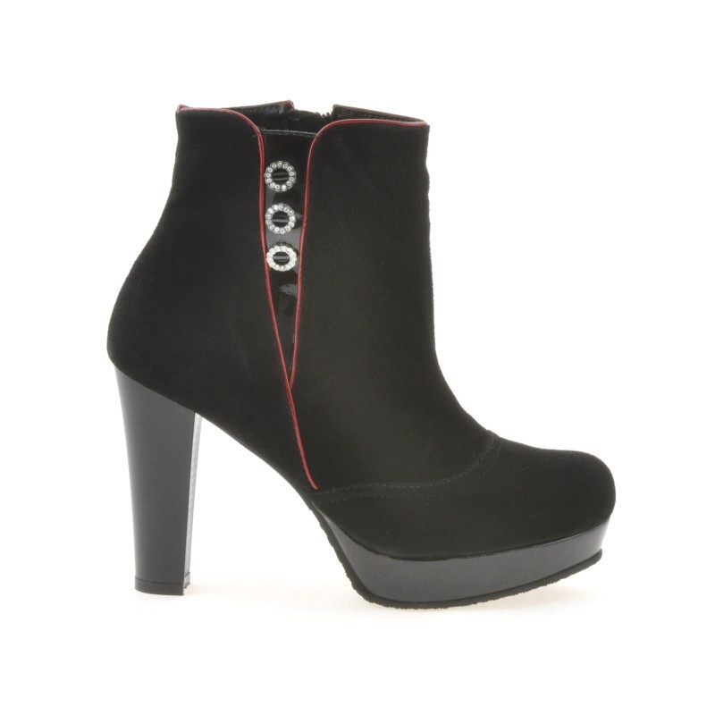 Stivali donna 1138 nero antilope combinato