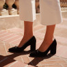 Scarpe eleganti donna 1361 nero velluto lifestyle