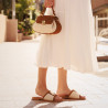 Sandali donna 5128 beige combinato lifestyle