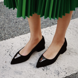 Ballerine donna 1360 nero velluto lifestyle