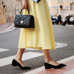 Ballerine donna 1360 nero velluto lifestyle