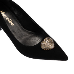 Scarpe eleganti donna 1363 nero velluto