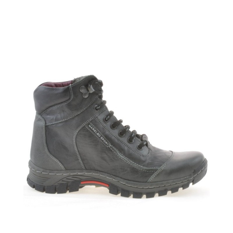 Stivaletti adolescenti 479 nero+grigio