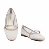 Ballerine donna 1369 bianco combinato