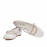 Ballerine donna 1369 bianco combinato