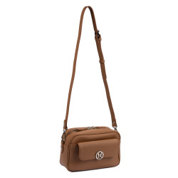 Borsa da donna a tracolla 014g 01 biz marrone