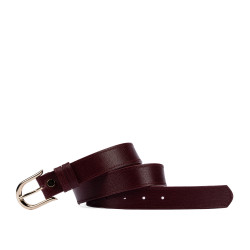 Cintura donna 46cm saffiano bordeaux
