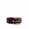 Cintura donna 46cm saffiano bordeaux