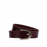 Cintura donna 46cm saffiano bordeaux