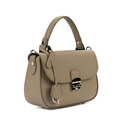 Borsa donna a mano 022g 01 grigio chiaro