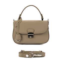 Borsa donna a mano 022g 01 grigio chiaro