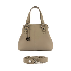 Borsa da donna a tracolla 004g 01 grigio chiaro