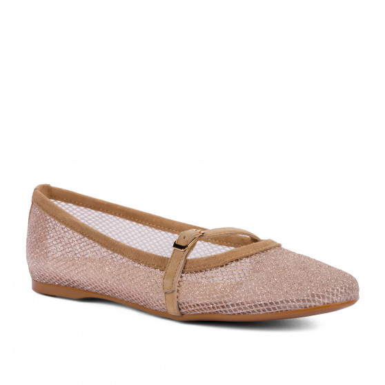 Ballerine donna 1369 beige combinato