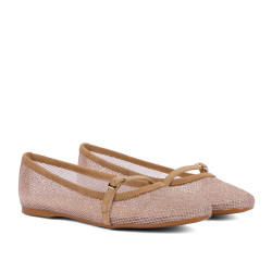 Ballerine donna 1369 beige combinato