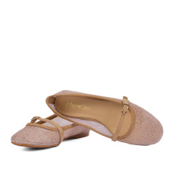 Ballerine donna 1369 beige combinato