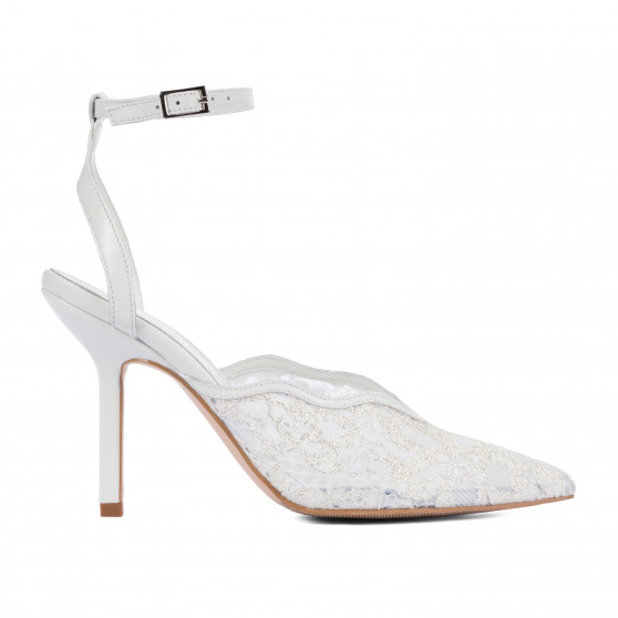 Sandali donna 1370 bianco combinato