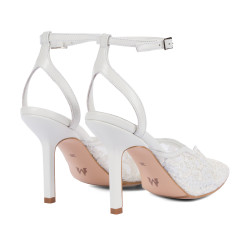 Sandali donna 1370 bianco combinato
