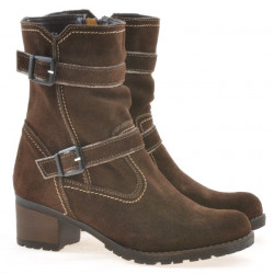 Stivaletti donna 3278 caffè velour