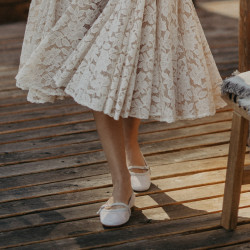 Ballerine donna 1369 bianco combinato lifestyle