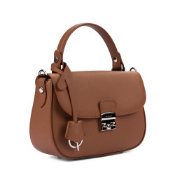 Borsa da donna a mano 022g 01 marrone dorato