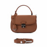 Borsa da donna a mano 022g 01 marrone dorato